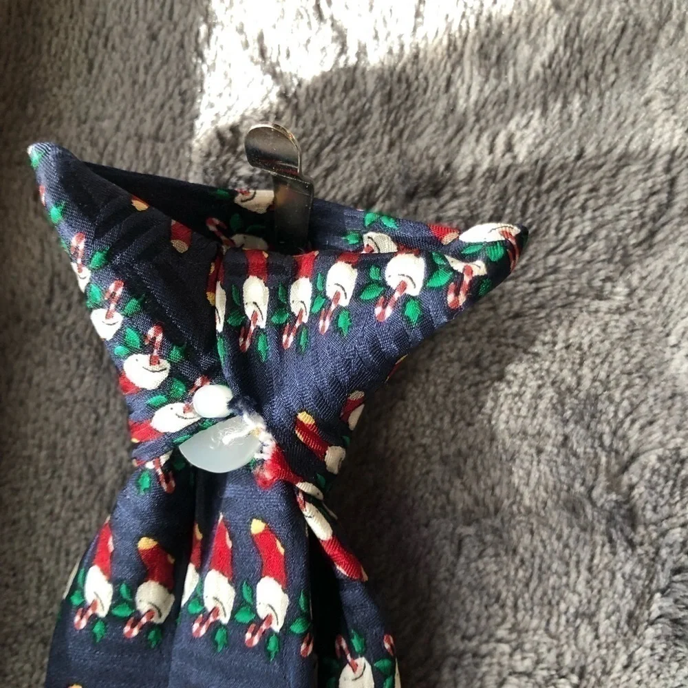 𝅺CHILDREN’S‎ Christmas Silk Tie Stockings and Candy Cane